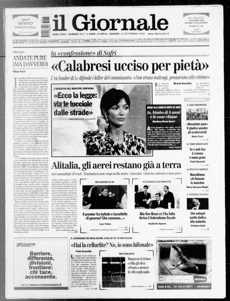 Il giornale : quotidiano del mattino